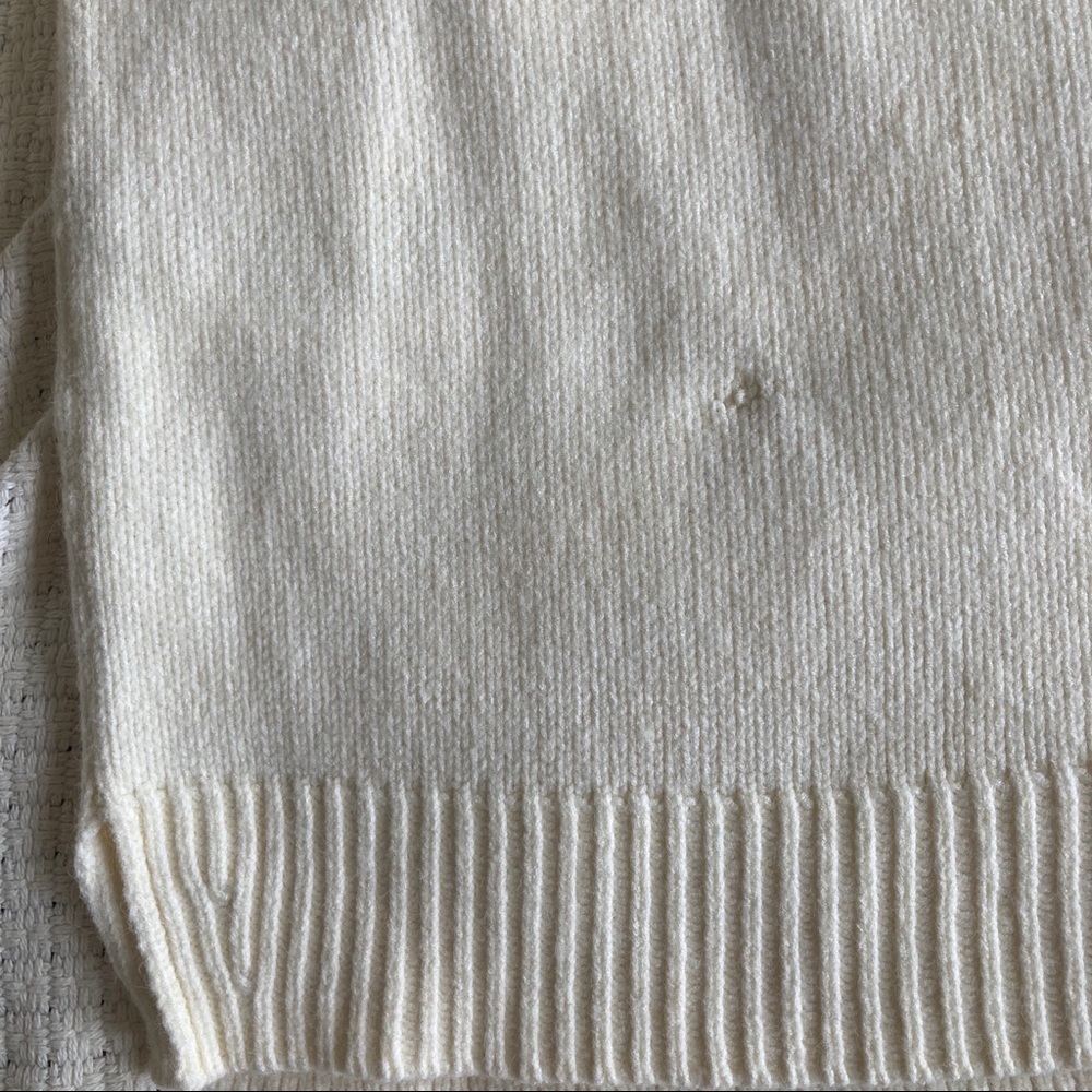 Anthropologie open shoulder white sweater, NWT - Picture 14 of 14